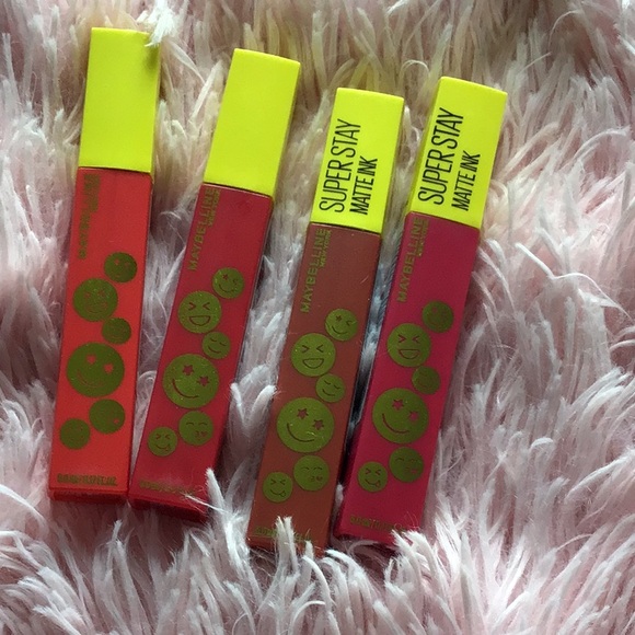 New Maybelline Super Stay Matte Ink 4 Limited Edition Liquid Lipstick Set - Picture 1 of 2
